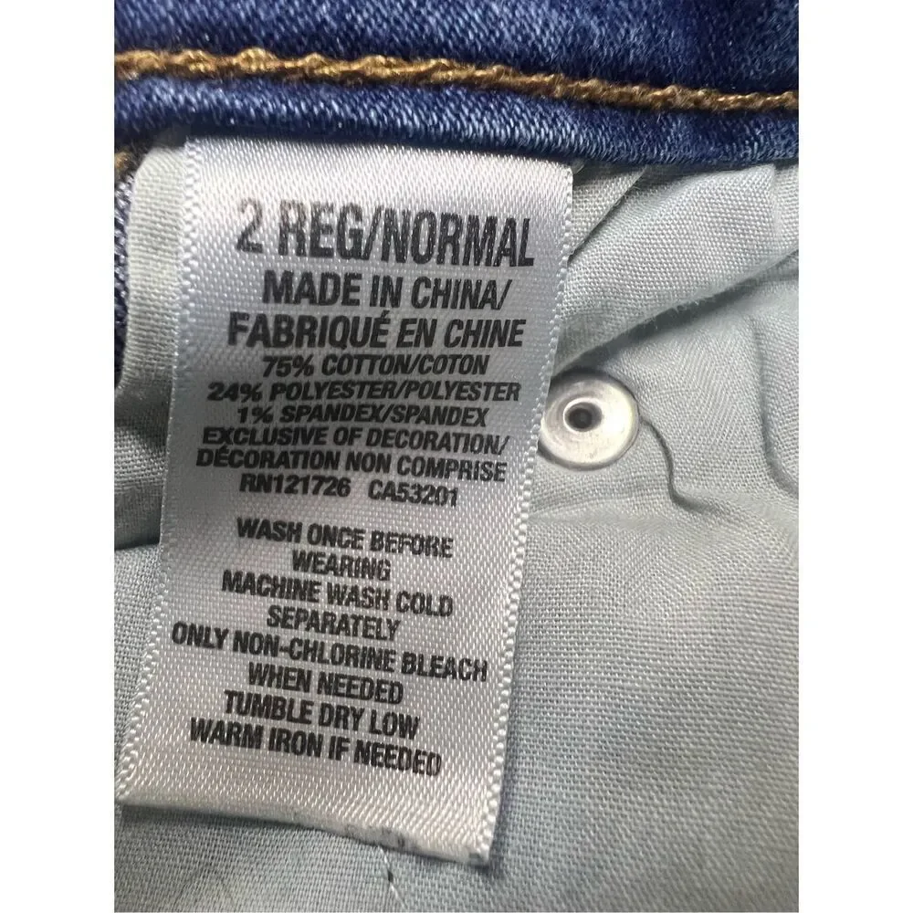 Aeropostale Women's Blue High Waisted Cotton Blend Jeggings Size 2